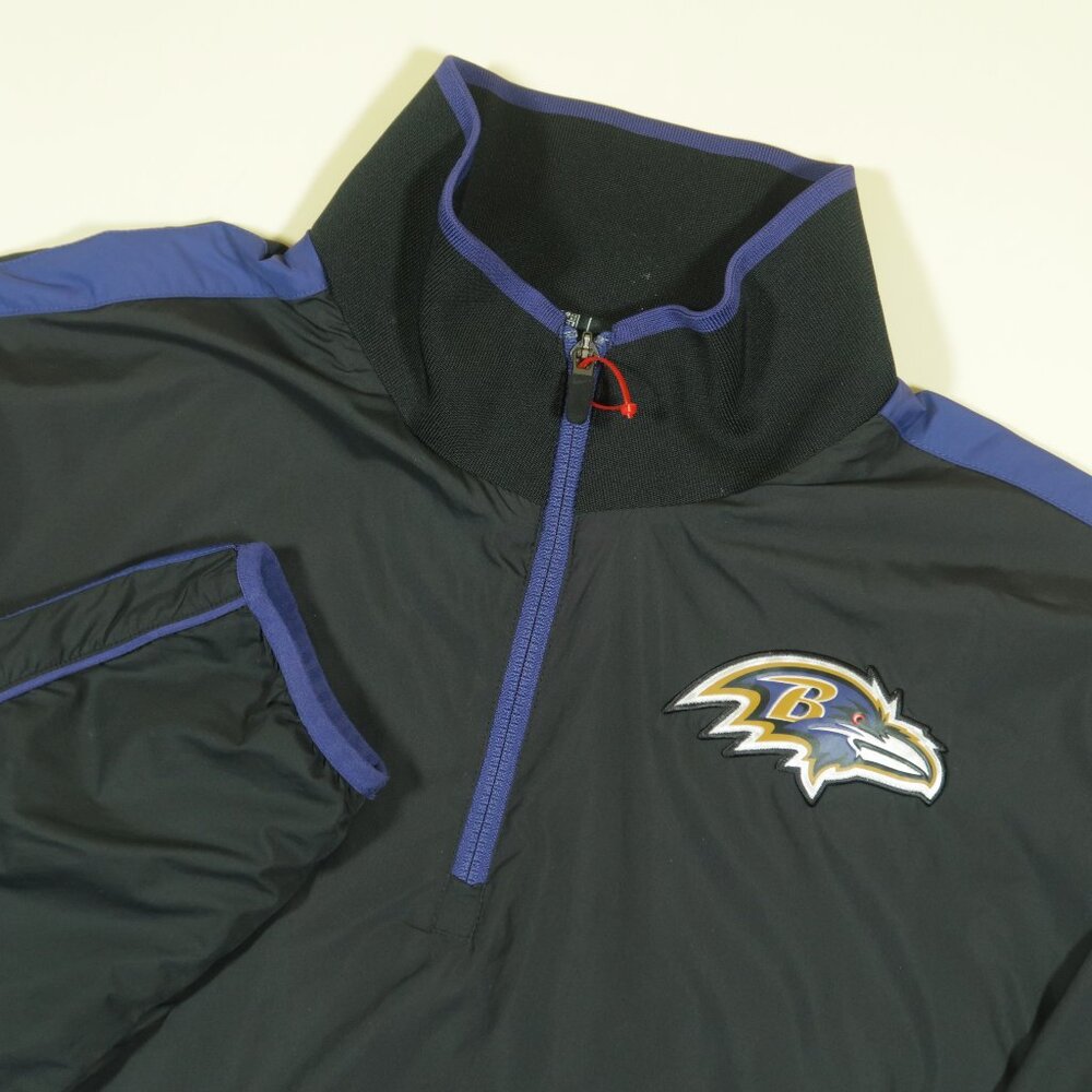 Nike Baltimore Ravens On Field Jacket Mens L Black Purple Windbreaker NFL
